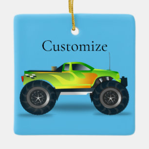Ornement En Céramique Monster Truck Thunder_Cove