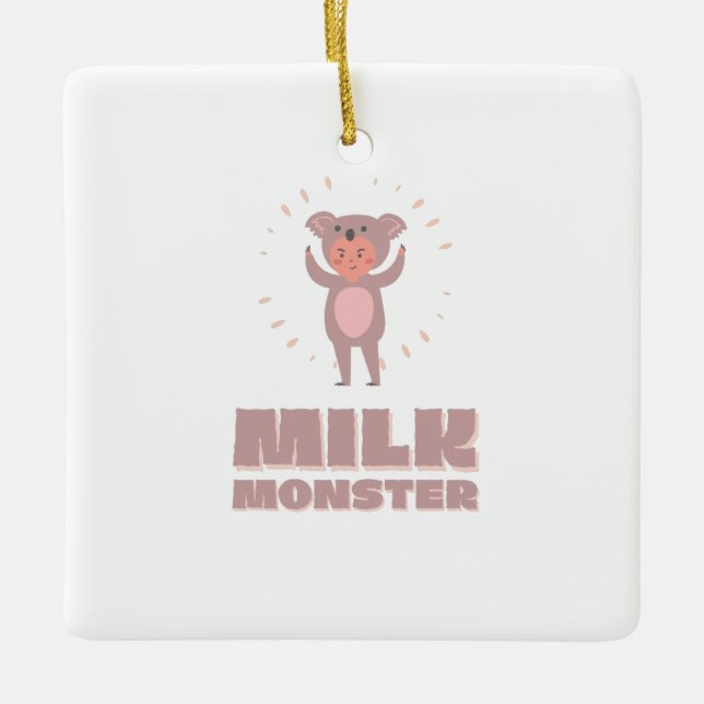 Ornement En Céramique Monstre de lait (Devant)