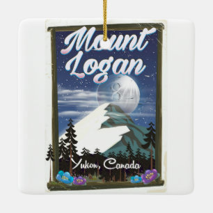 Ornement En Céramique Mont Logan, Yukon, Canada