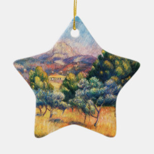 Ornement En Céramique Montagne Sainte-Victoire Paysage par Renoir