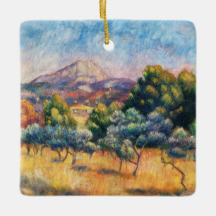 Ornement En Céramique Montagne Sainte-Victoire Paysage par Renoir