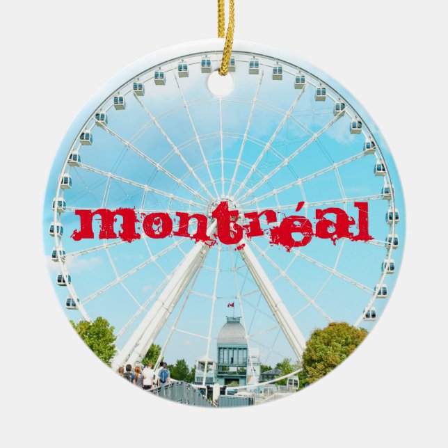 Ornement en céramique Montréal Grande Roue (Devant)