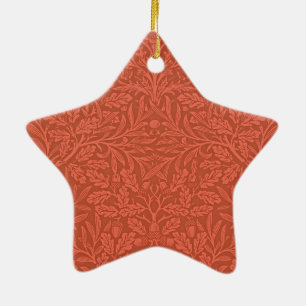 Ornement En Céramique Morris - Acorns et Feuilles de chêne, motif vintag