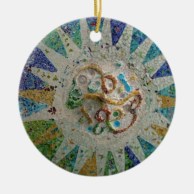 Ornement En Céramique Mosaïque de Gaudi (Devant)