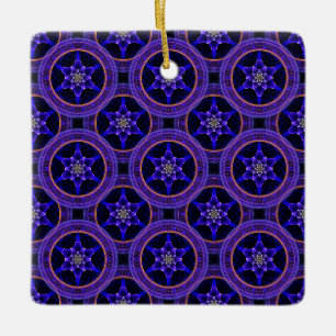 Ornement En Céramique Motif abstrait élégant boho moderne floral #505