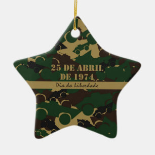 Ornement En Céramique Motif de camouflage de véhicule militaire