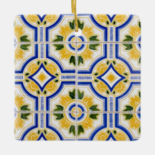 Ornement En Céramique Motif de carreaux lumineux, Portugal