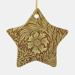 Ornement En Céramique Motif de fleur antique de souci de William Morris