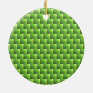 Ornement En Céramique motif en osier vert clair, artisanat d'été du prin
