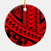 Motif tribal Samoan de tatouage avec l'art de fers