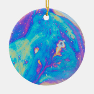 Ornement En Céramique Motifs d'huile colorés, Canada
