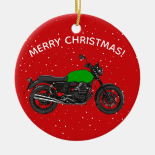 Ornement En Céramique Motorcycle
