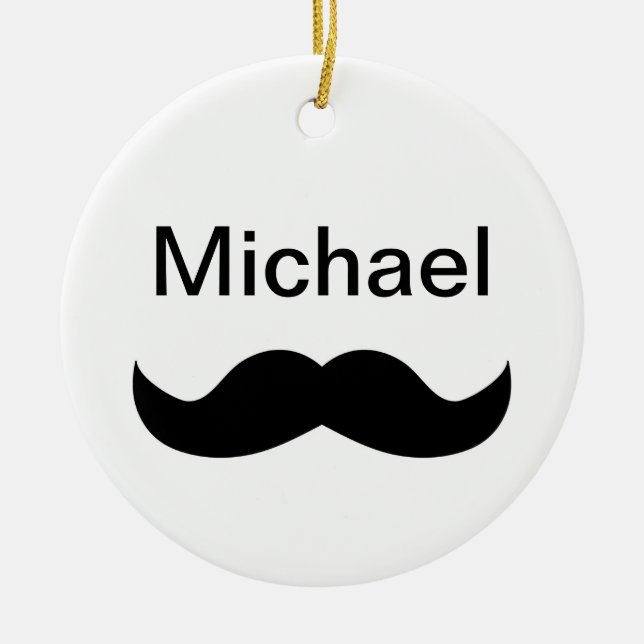 Ornement En Céramique Moustache (Devant)