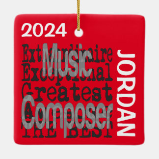 Ornement En Céramique Music Composer Extraordinaire CUSTOM