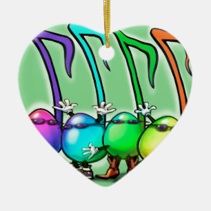 Ornement En Céramique Music Notes Party