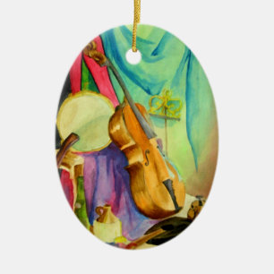 Ornement En Céramique Musique d'aquarelle
