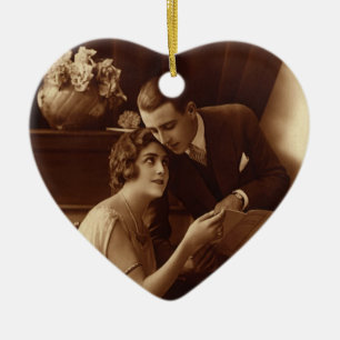 Ornement En Céramique Musique romantique vintage, Amour et Romance