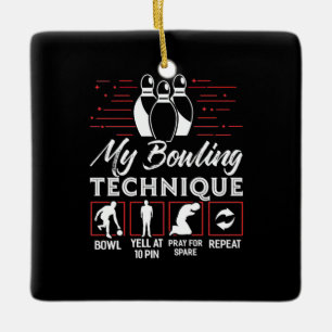 Ornement En Céramique My Bowling Technique