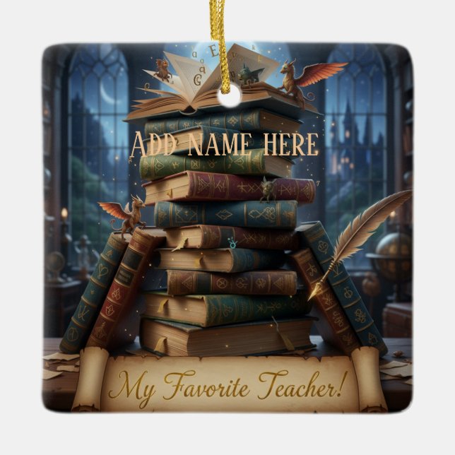 Ornement En Céramique My Favorite Teacher - Personalized Keepsake  Ceram (Devant)