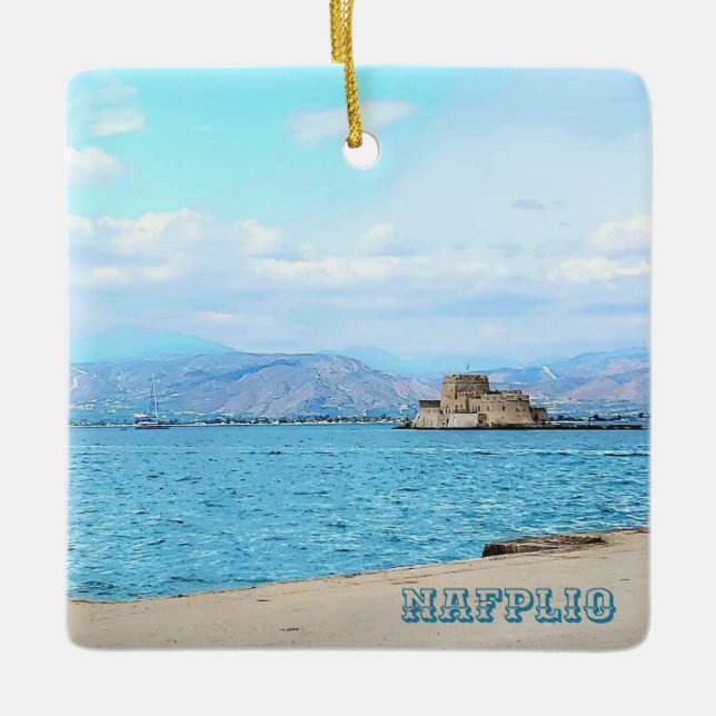Ornement En Céramique Nafplio Greece Souvenir Ornament (Devant)