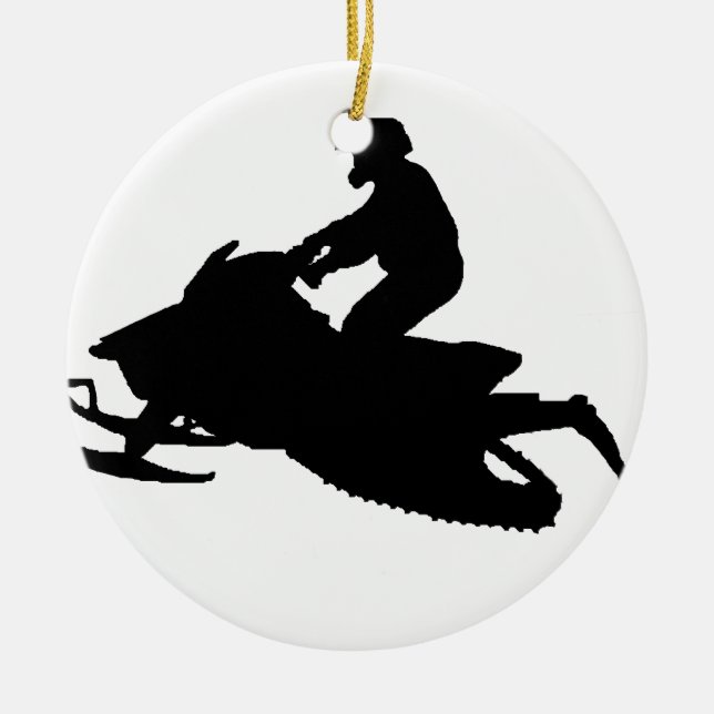 Ornement En Céramique Neige (Devant)