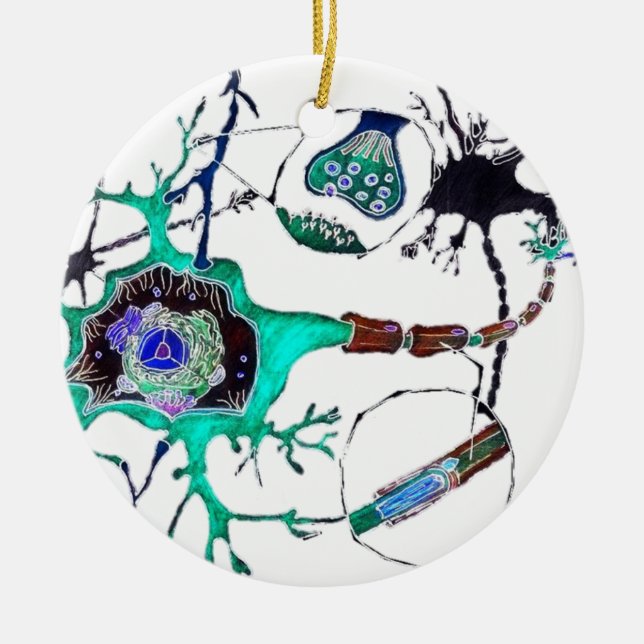 Ornement En Céramique Neurone ! (Devant)