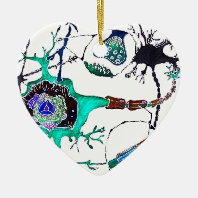 Ornement En Céramique Neurone ! (Devant)