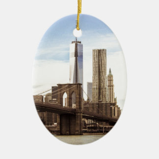 Ornement En Céramique New York Brooklyn bridge
