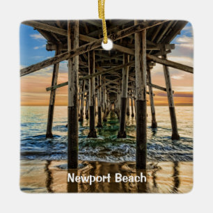 Ornement En Céramique Newport Beach Balboa Pier