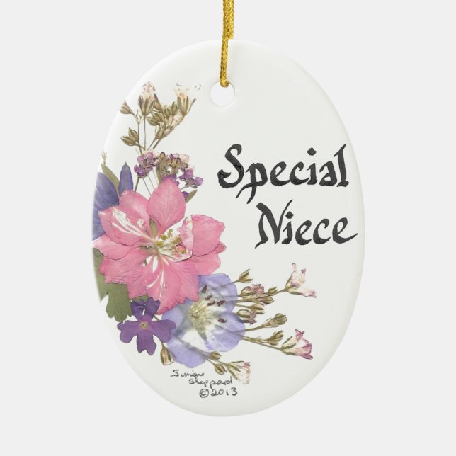 Ornement En Céramique Nièce spéciale (Devant)