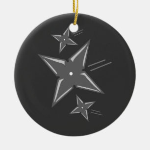 Ornement En Céramique Ninja Stars