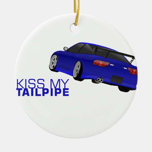 Ornement En Céramique Nissan s13 (180sx/200sx/240sx) - bleu (Devant)