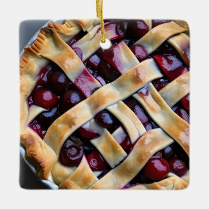 Ornement En Céramique Noël à tarte   Jeu de nourriture amusant