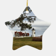 Noël aux cadeaux de Cape Cod de phare de Nobska