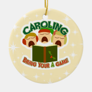 Ornement En Céramique Noël Caroling