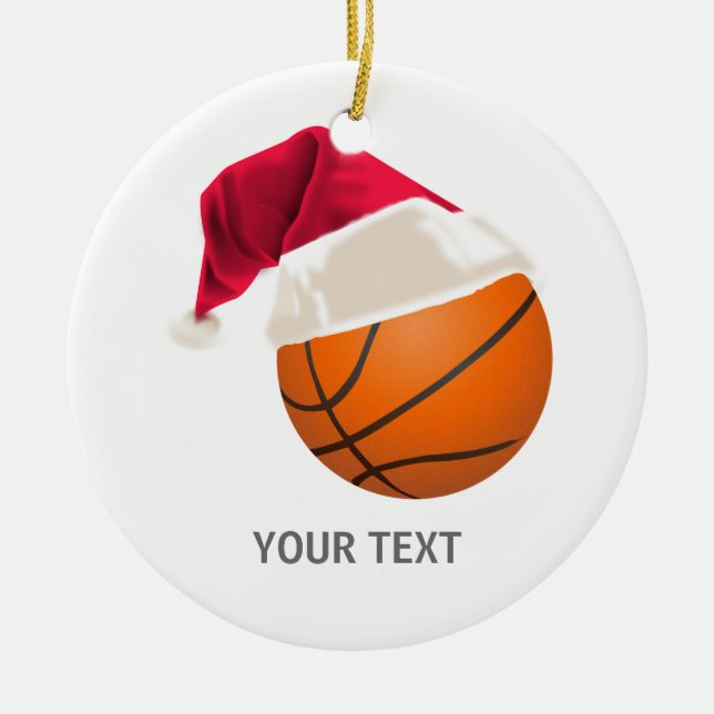 Ornement En Céramique noël de basket (Devant)
