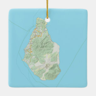 Ornement En Céramique Noël de la carte Montserrat