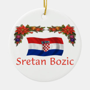 Ornement En Céramique Noël de la Croatie
