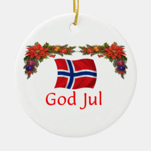 Ornement En Céramique Noël de la Norvège