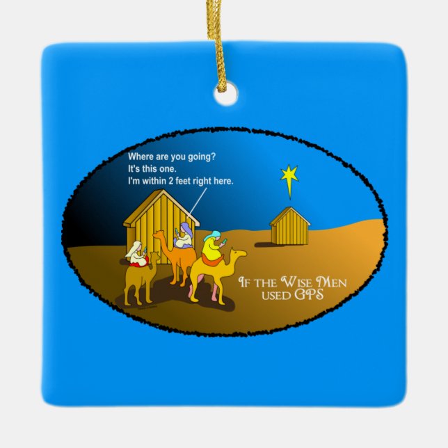 Ornement En Céramique Noël des hommes sages Geocking (Devant)