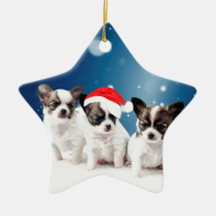 Ornement En Céramique Noël du Chihuahua