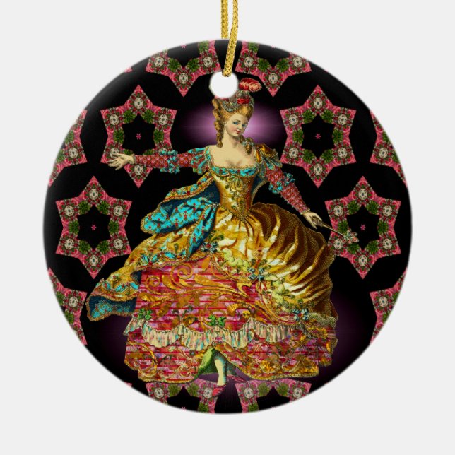 Ornement En Céramique Noël français (Devant)