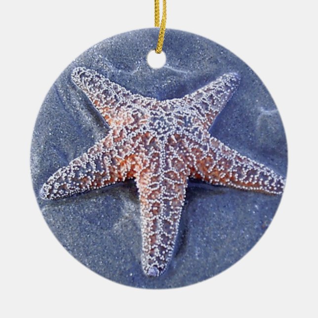 Ornement En Céramique Noël Oranament d'étoiles de mer (Devant)