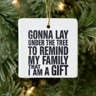 Ornement En Céramique Noël va être sous l'arbre de Noël en famille