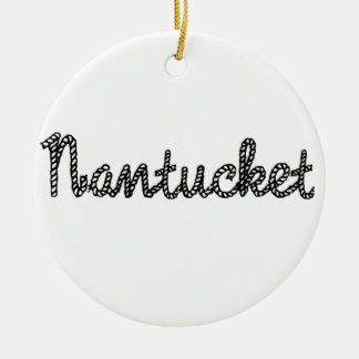 Ornement En Céramique Noir de Nantucket