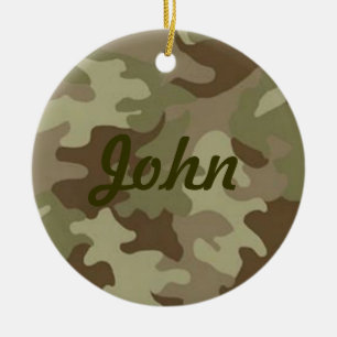 Ornement En Céramique Nom du camouflage