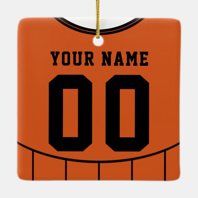 Ornement En Céramique Nom et numéro Football Football Modèle Jersey (Dos)