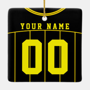 Ornement En Céramique Nom et numéro Football Football Modèle Jersey