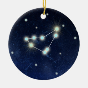 Ornement En Céramique Nom fait sur commande de la constellation de