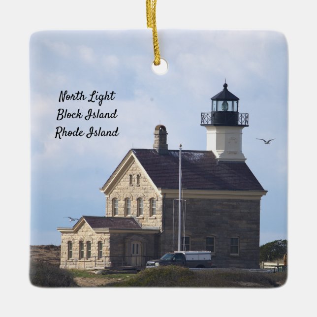 Ornement En Céramique North Light Lighthouse Ornament  (Devant)